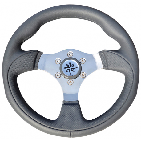 T12 steering wheel Ø 300 mm. with soft plastic handle - Savoretti