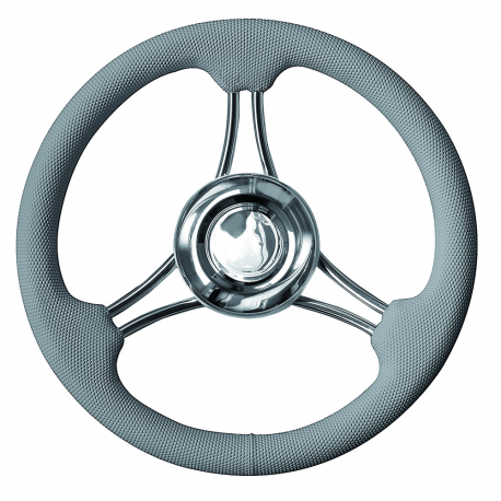 T22 steering wheel Ø 350 mm. with soft plastic handle - Savoretti