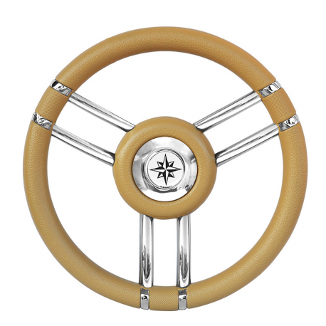T27 steering wheel Ø 350 mm. with soft plastic handle - Savoretti