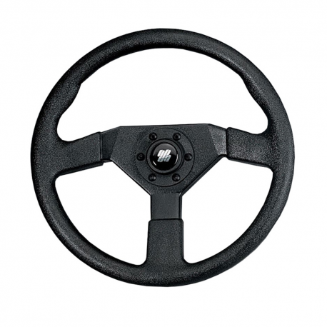 V38 steering wheel Ø 350 mm. with soft plastic handle - Ultraflex