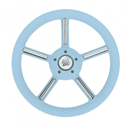 Volante V56 da Ø 350 mm. con impugnatura in plastico morbido - Ultraflex