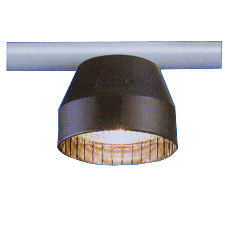 Fixed depth light Hamburg 24 V black - Aqua Signal
