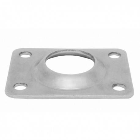 Straight rectangular stainless steel base