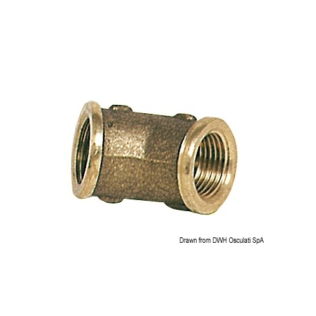 45° female/female brass elbow