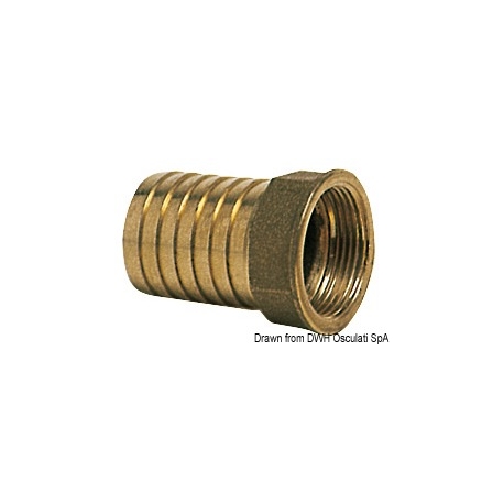 Cast brass hose barb - female