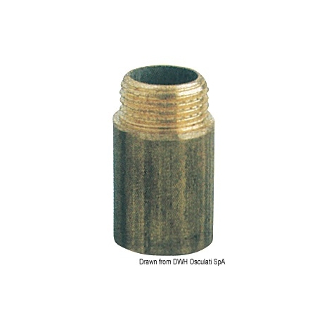 Male/female brass extension