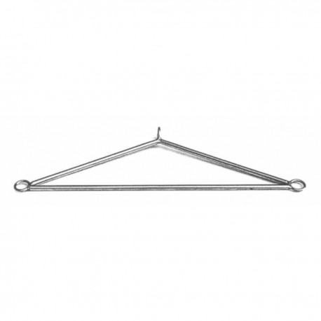 Slingbar for gangways in stainless steel rod