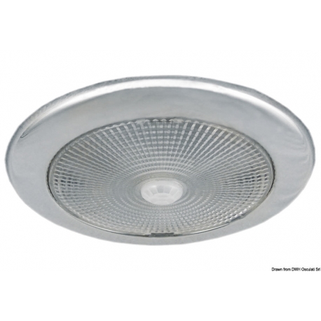 LED ceiling lamp without recessed day/night in steel