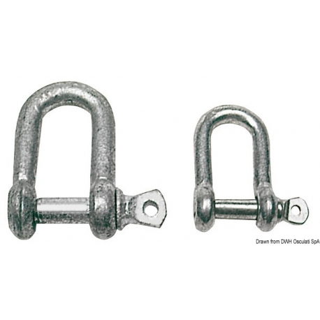 Galvanized steel shackle