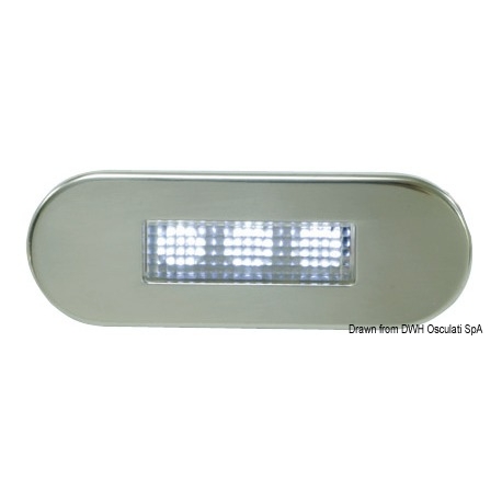 LED courtesy light for front recessed installation