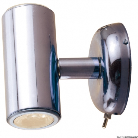 Fixed LED spotlight with double light