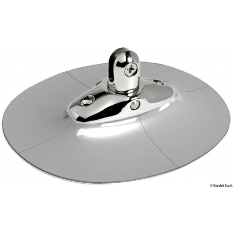 Awning base with EPDM support for inflatable boats