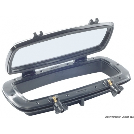 Rectangular nylon porthole