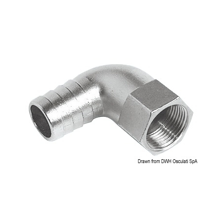90° female hose connector