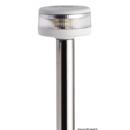 Folding light rod with invisible wires