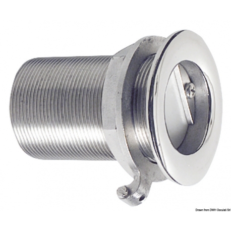 Sea discharge with non-return valve