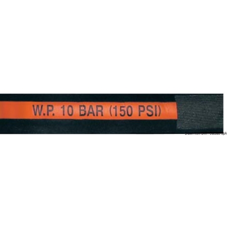 HOT WATER" hose made of special anti-saline rubber heat resistant (-40° 120°)