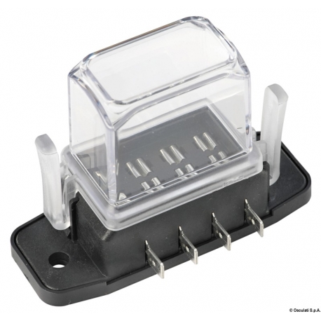 Waterproof lamellar fuse box with high cover