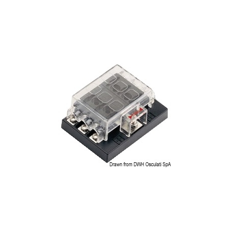Standard Lamellar Fuse Box with Common Positive