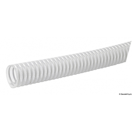 Spiral hose for sanitary services, pumps, etc.