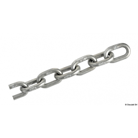 Hot-dip galvanized calibrated chain