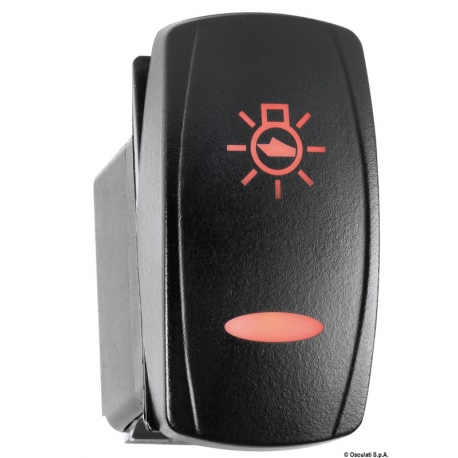 Waterproof rocker switches Marina TOP double LED