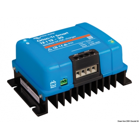 Convertitore di tensione VICTRON DC/DC e caricabatteria Orion-Tr Smart con isolamento galvanico e connessione Bluetooth