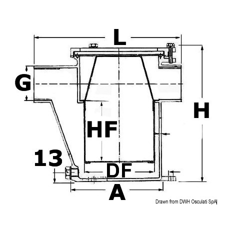 Engine cooling water filter