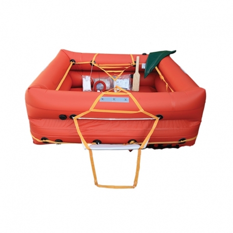 Raft Compact-Dry 10 places with fiberglass container - Eurovinil