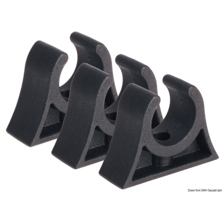 Clips for locking tubes, oars, awning arms, mooring hooks, fishing rods, etc. 2338
