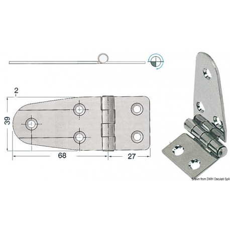 Hinge 2 mm 19613