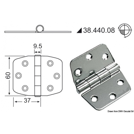 Hinge 2 mm 19586