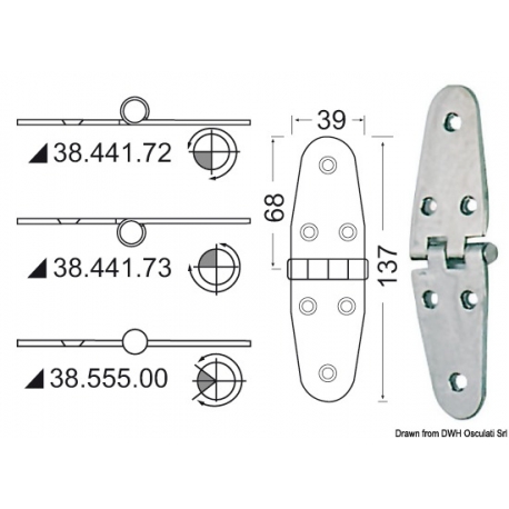 Hinge 2 mm 19637