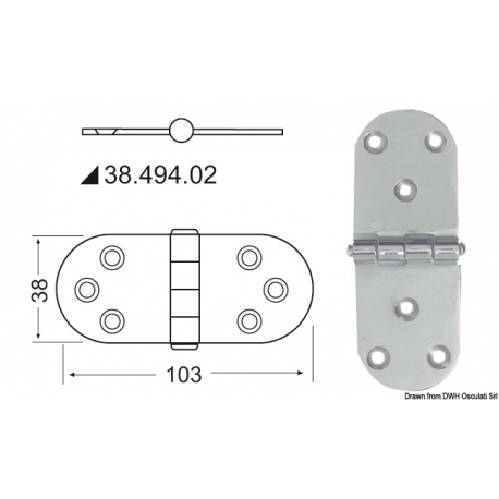 Hinge 2 mm 2682