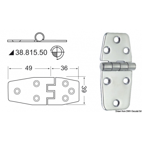 Cerniera 2 mm 19610