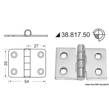 Hinge 2 mm 19580