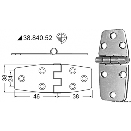 Cerniera 2 mm 19616