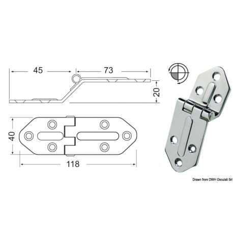 Cerniera 2,5 mm 19698