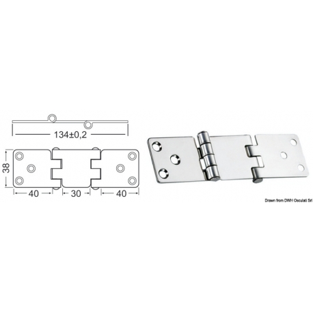 Cantilever hinge 2 mm 20587