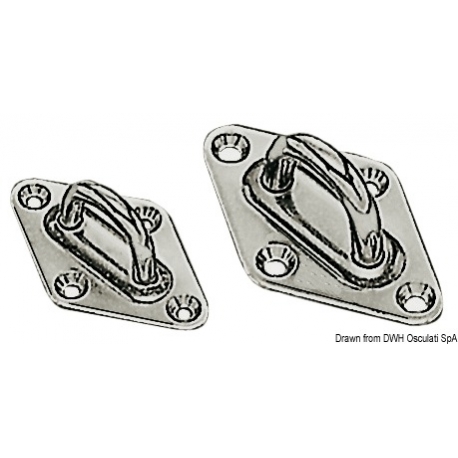 Rhomboidal base plate with jumper 2748