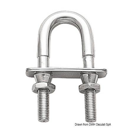 U-bolt with self-locking nut 26312