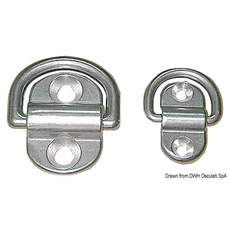 Half ring on jointed plate with two holes 2781