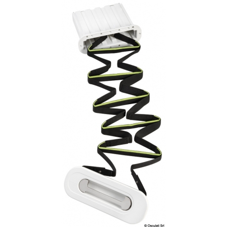 Flush-mounted emergency ladder suitable for ISO 15085 39883