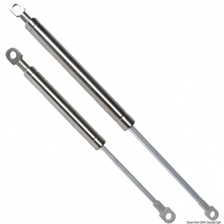 Stainless steel gas spring eye - eye 2536