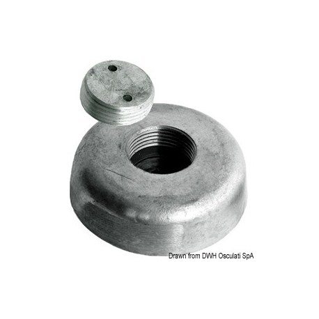 Anode with concealed fastening 25139