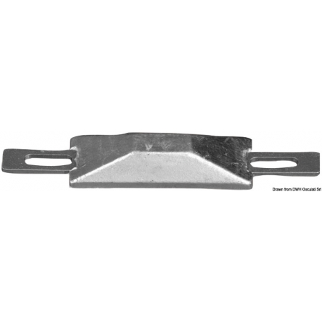 Anodo rettangolare con inserto 3112