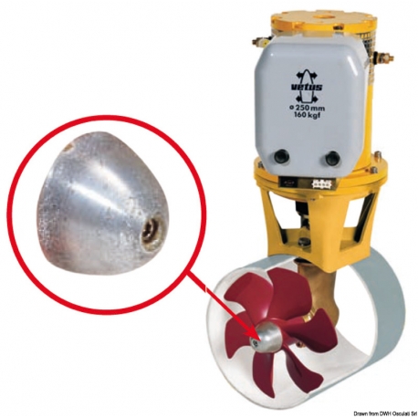 Anodo ricambio elica prua/poppa per Vetus 24920
