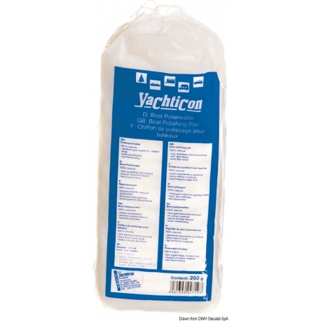 Special cloths for cleaning and polishing ba 100% viscose - Yachticon 4250