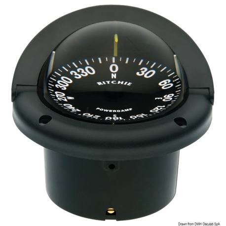 Bussole Helmsman 3'' 3/4 (94 mm) con compensatori e luce - Ritchie navigation 35086