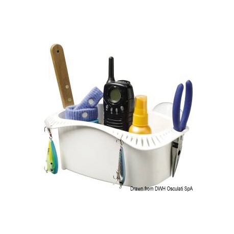 White plastic storage compartment 21249